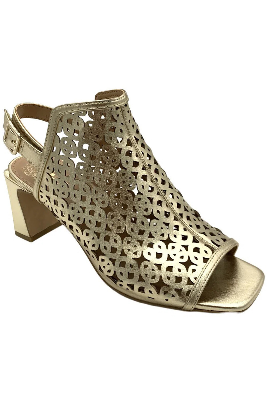 Vince Camuto Women's Hanice Open-Toe Shootie Egyptian Gold - Medium